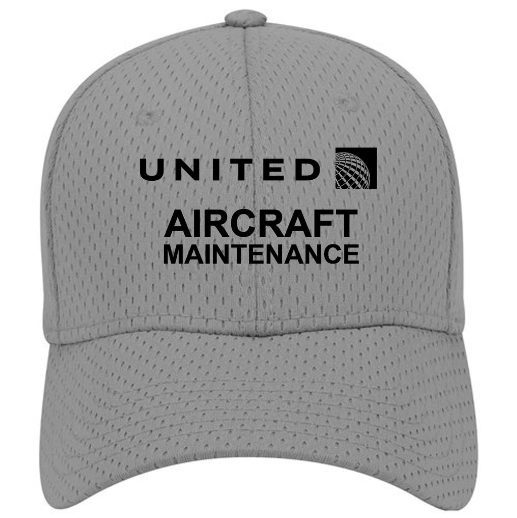 Untied Airlines Aircraft Maintenance Mesh Cap