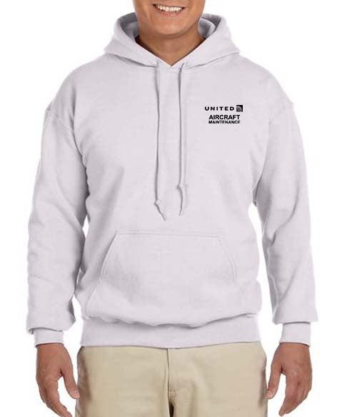 United Airlines Aircraft Maintenance Unisex Hooded Sweatshirt ** Embroidered