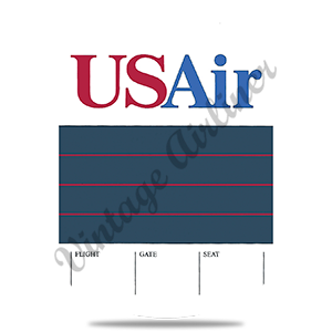 US Air Timetable Cover Round Sandstone Coaster