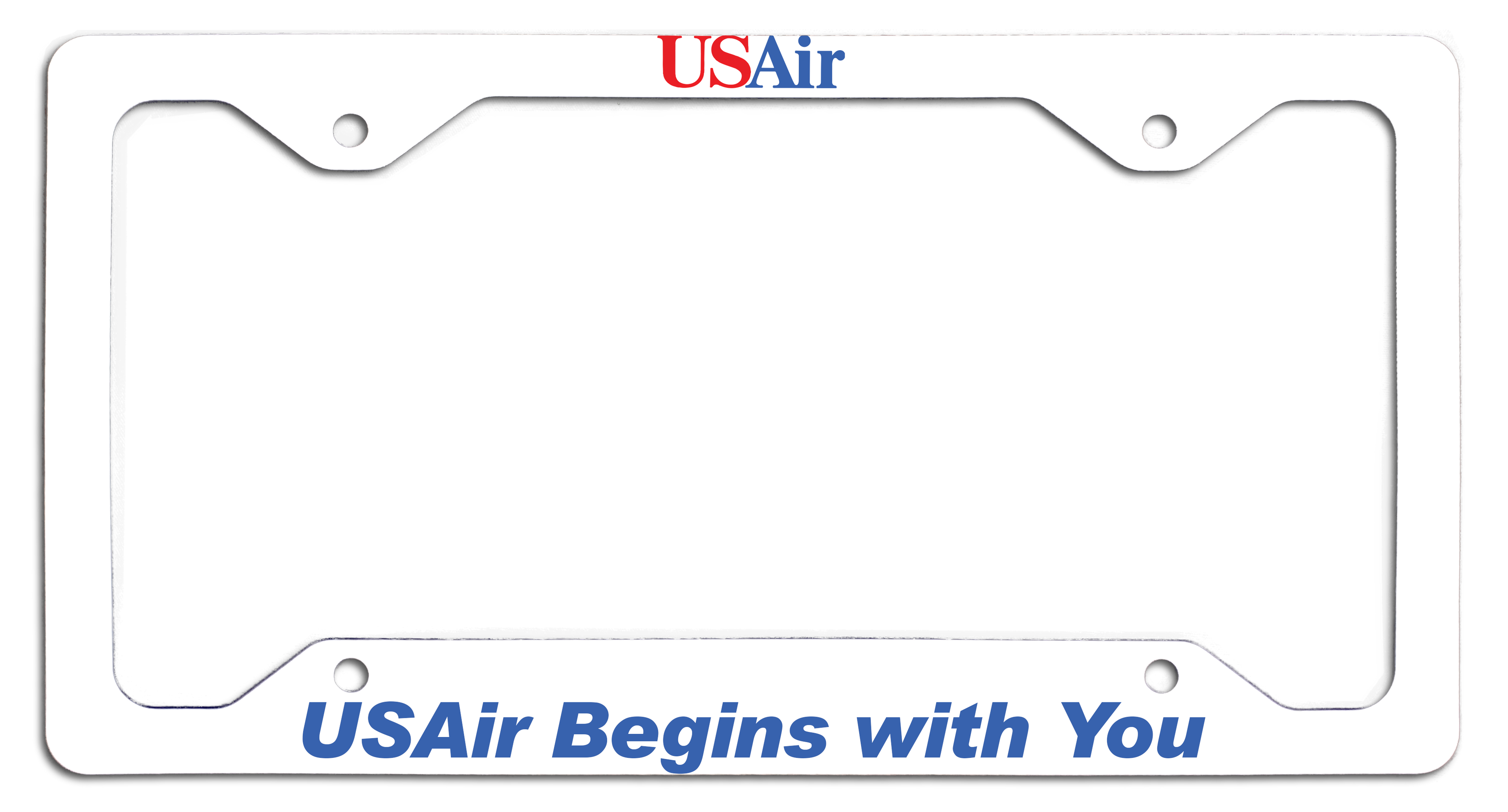 USAir - USAir Begins with You - License Plate Frame - Last Logo