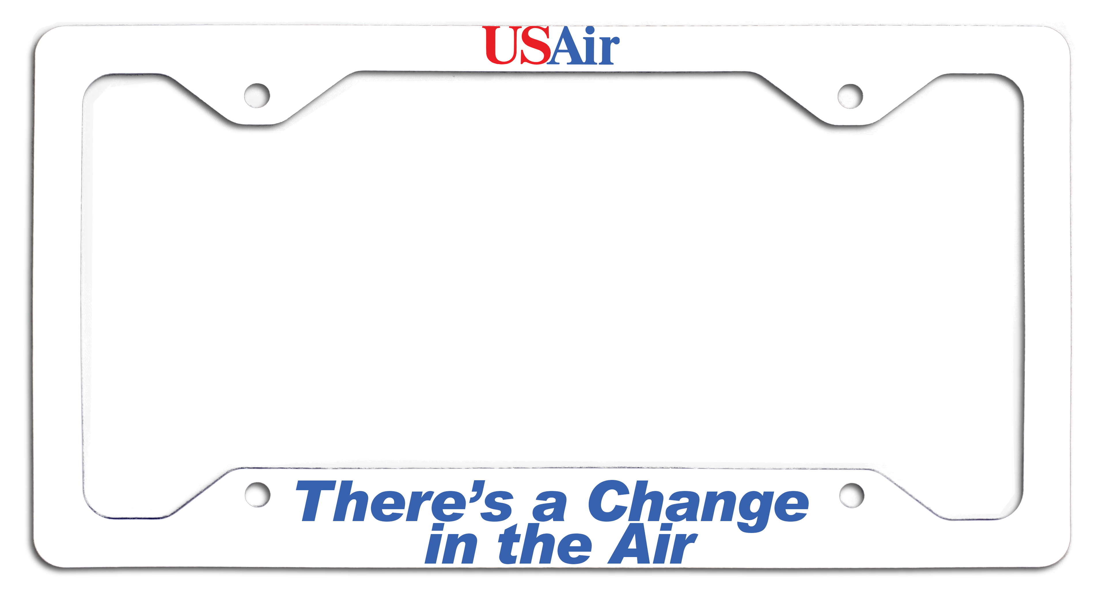 USAir - There's a Change in the Air - License Plate Frame - Last Logo