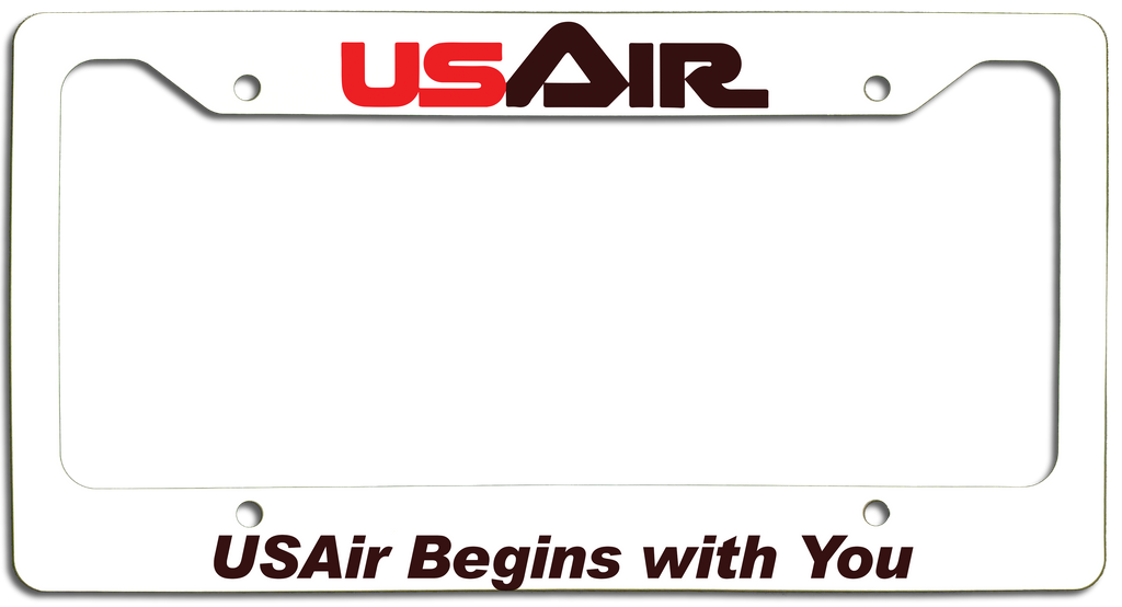 USAir - USAir Begins with You - License Plate Frame - First Logo