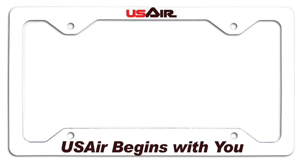 USAir - USAir Begins with You - License Plate Frame - First Logo
