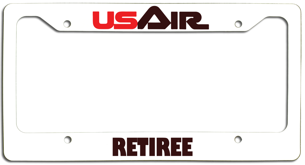 USAir Retiree - License Plate Frame - First Logo