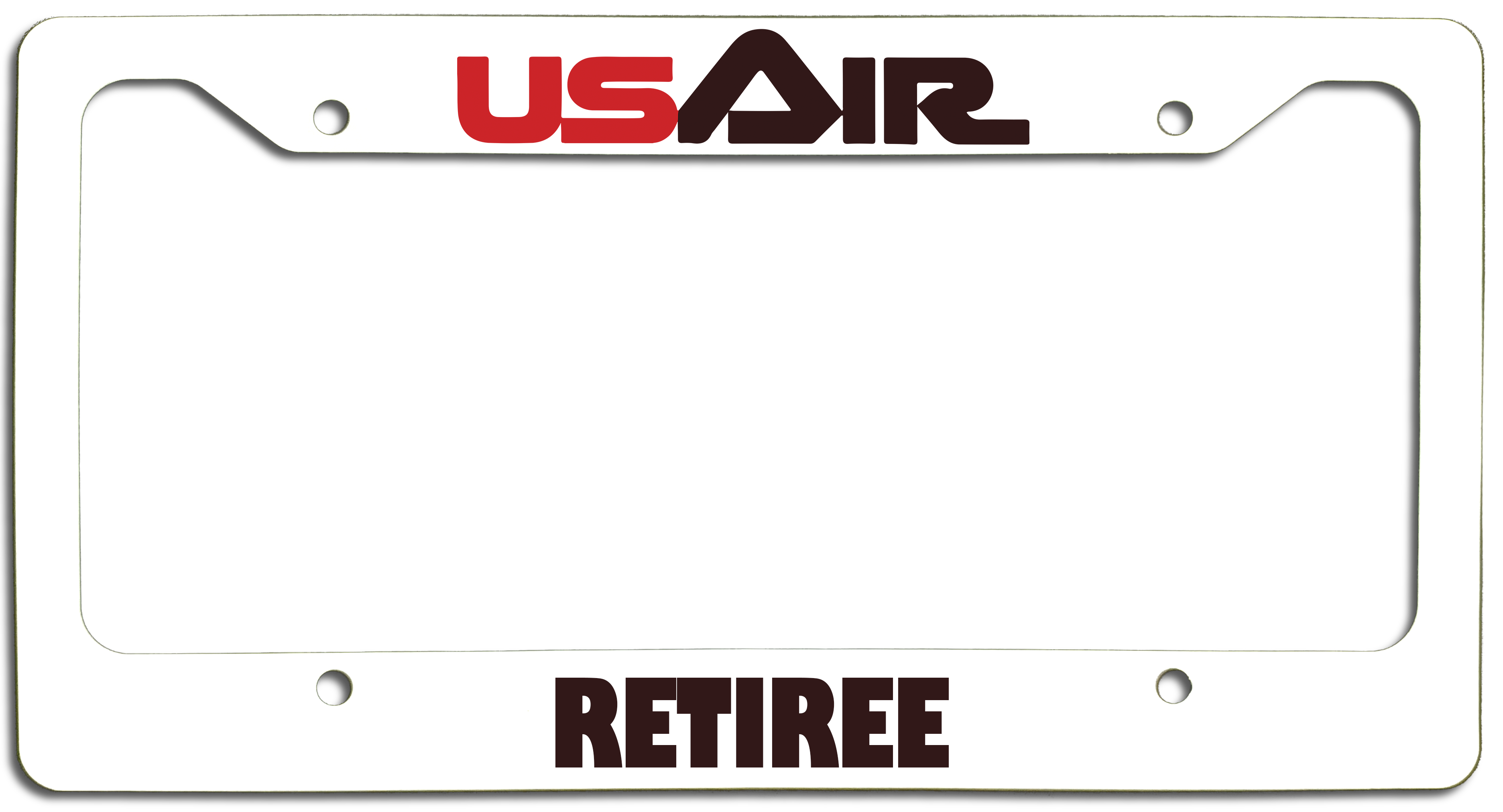 USAir Retiree - License Plate Frame - First Logo