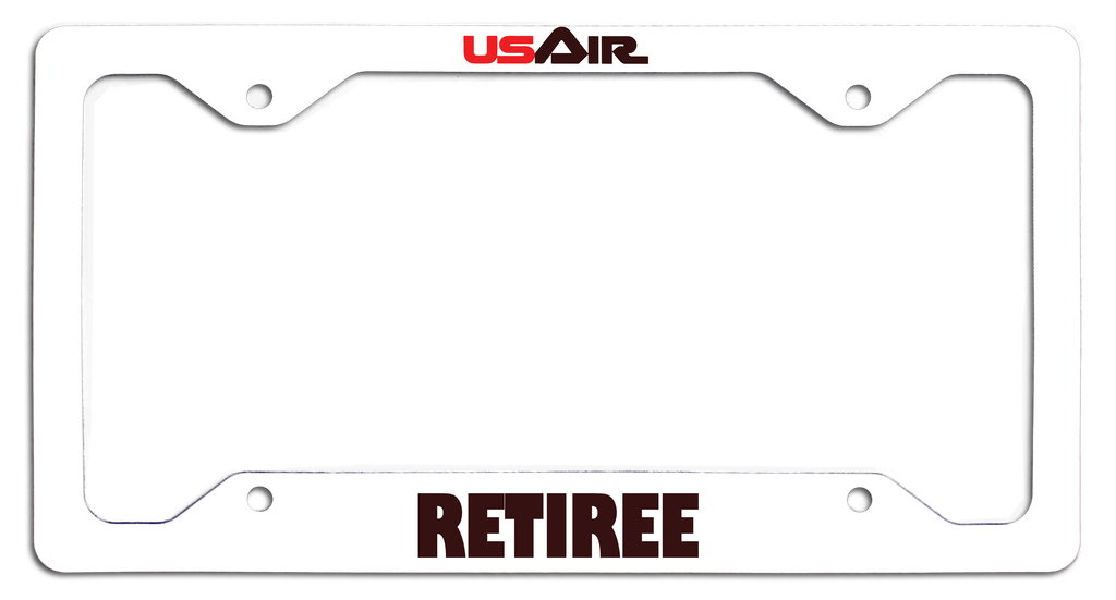 USAir Retiree - License Plate Frame - First Logo