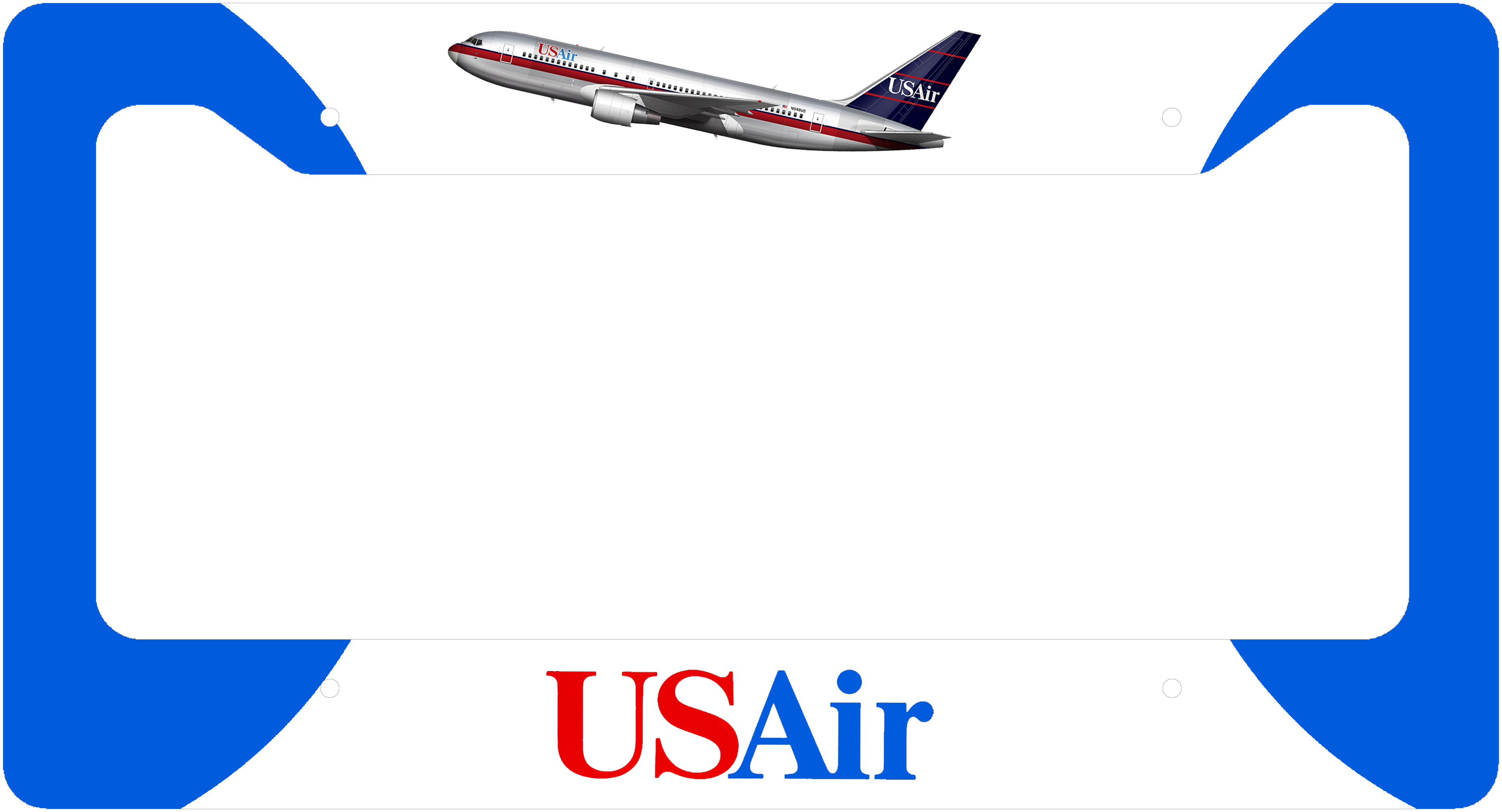 USAir Livery - License Plate Thick Frame