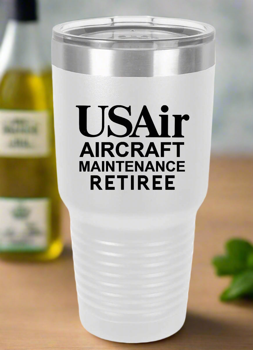 RETIREE USAir Aircraft Maintenance Tumbler