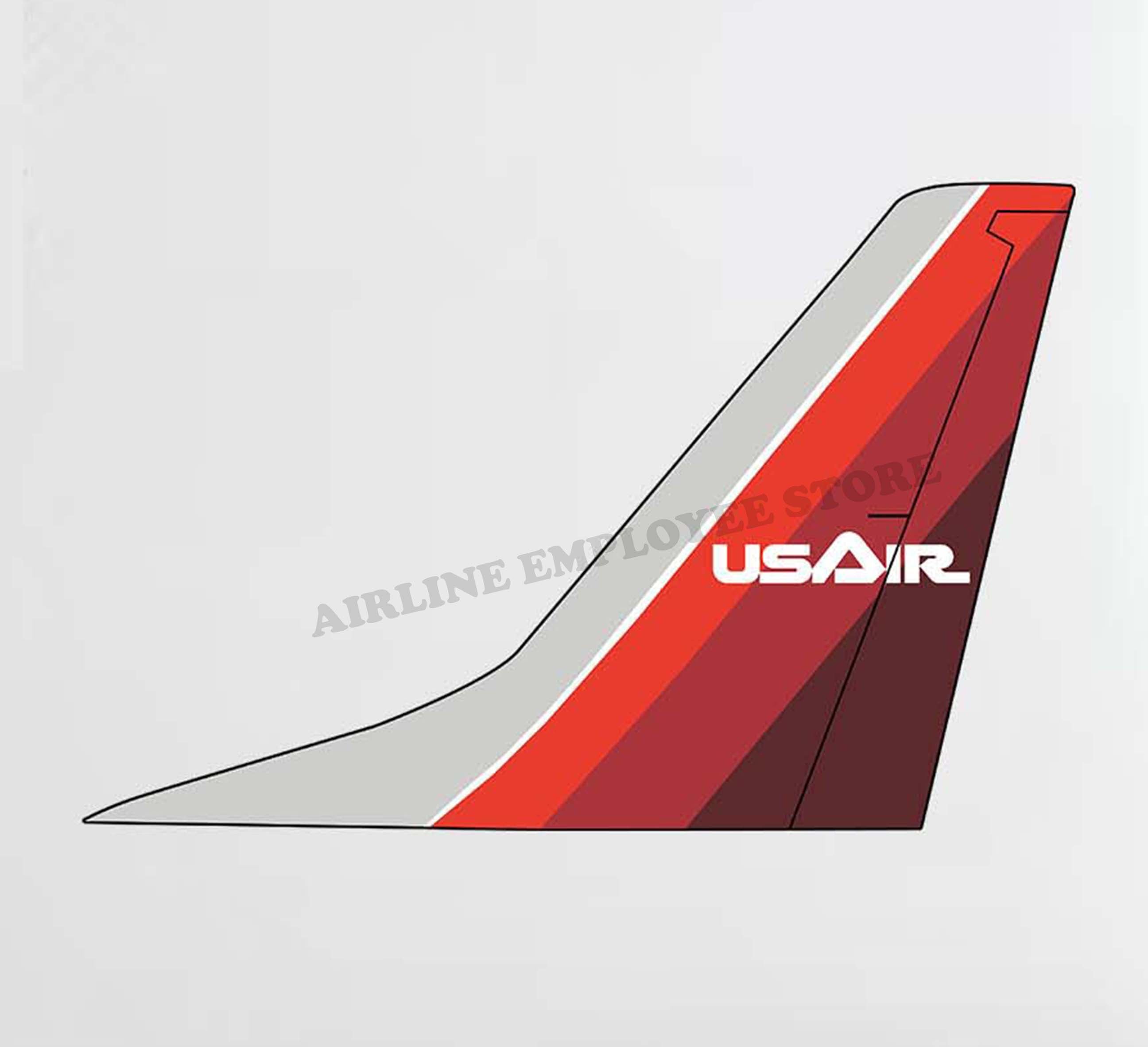 USAir 737 Tail Decal Stickers