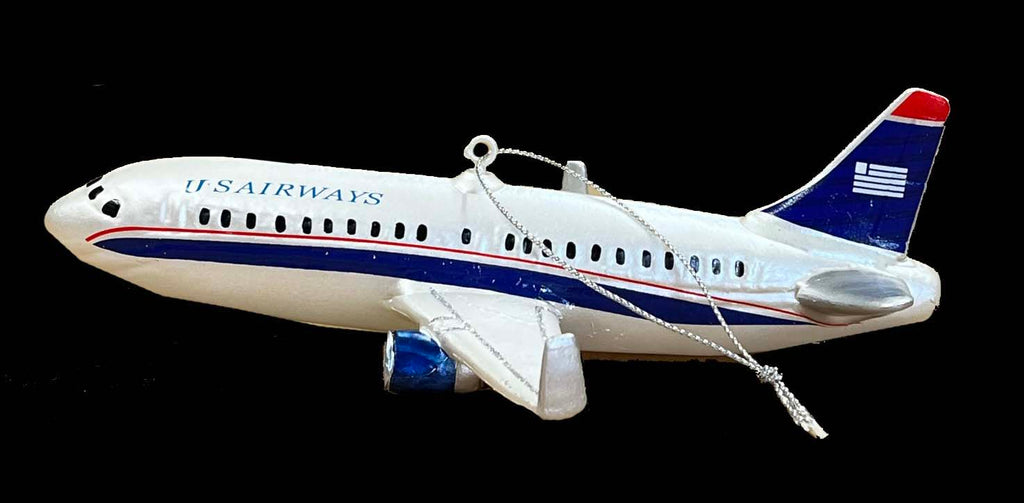 US Airways Livery Airplane Christmas Ornament'