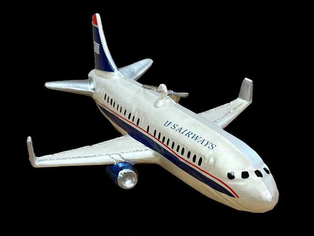 US Airways Livery Airplane Christmas Ornament'