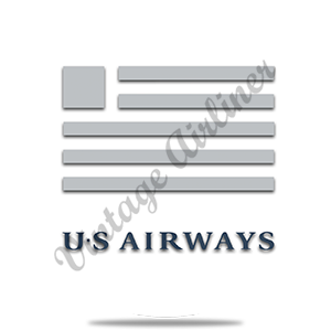 US Airways Logo Round Sandstone Coaster
