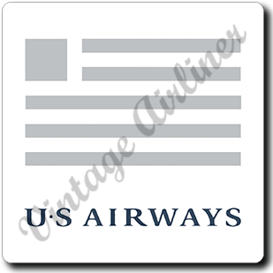 US Airways Logo Square Sandstone Coaster
