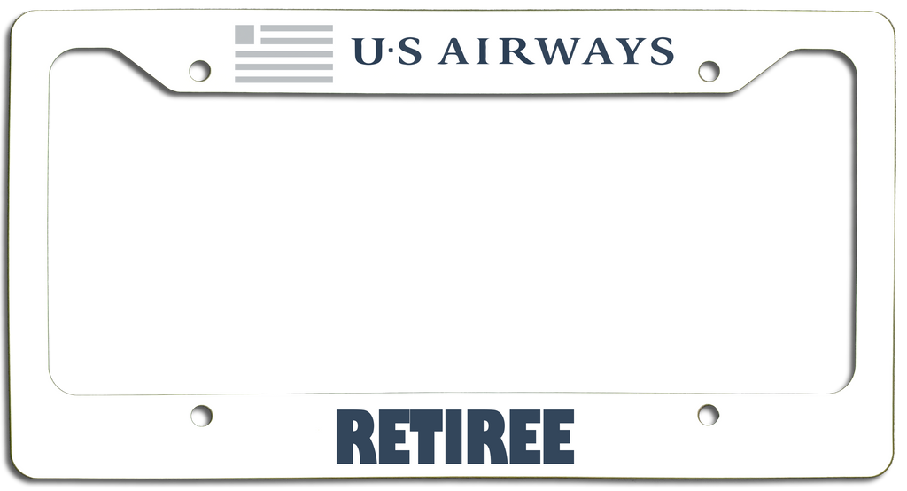 US Airways Retiree - License Plate Frame