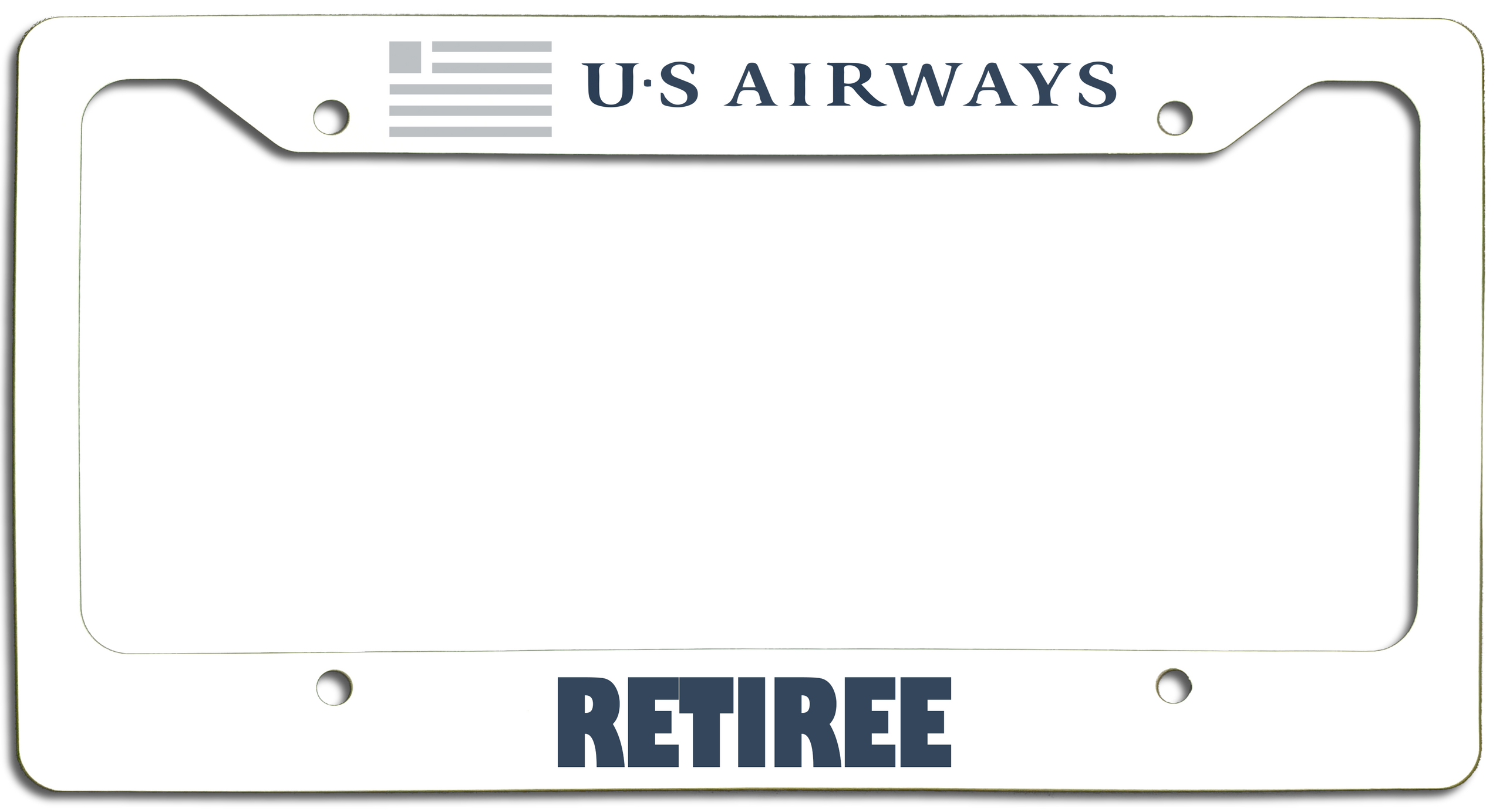 US Airways Retiree - License Plate Frame