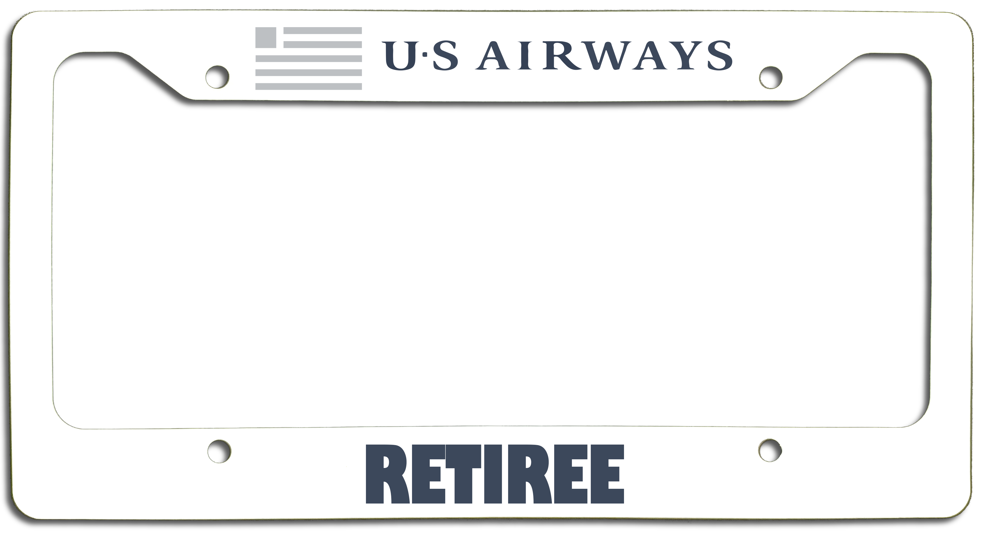 US Airways Retiree - License Plate Frame