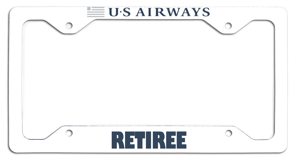 US Airways Retiree - License Plate Frame