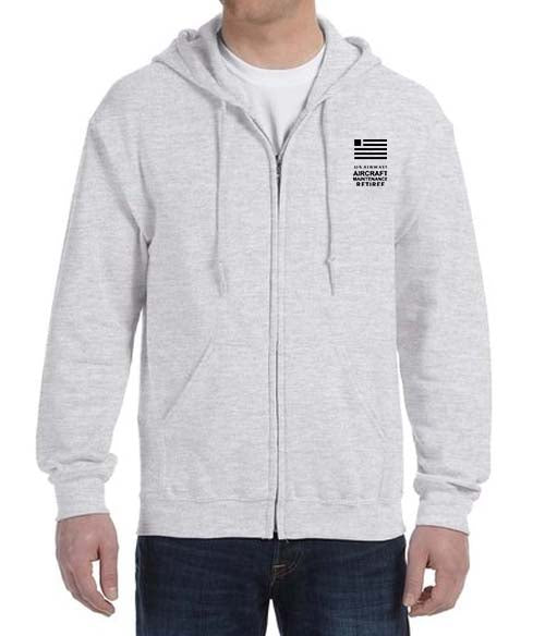 RETIREE US Airways Aircraft Maintenance Unisex Zipped Hooded Sweatshirt Embroidered