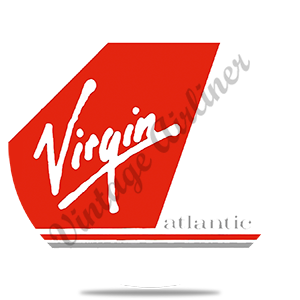 Virgin Atlantic Logo Round Sandstone Coaster