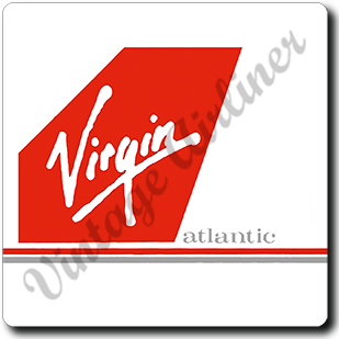 Virgin Atlantic Logo Square Sandstone Coaster