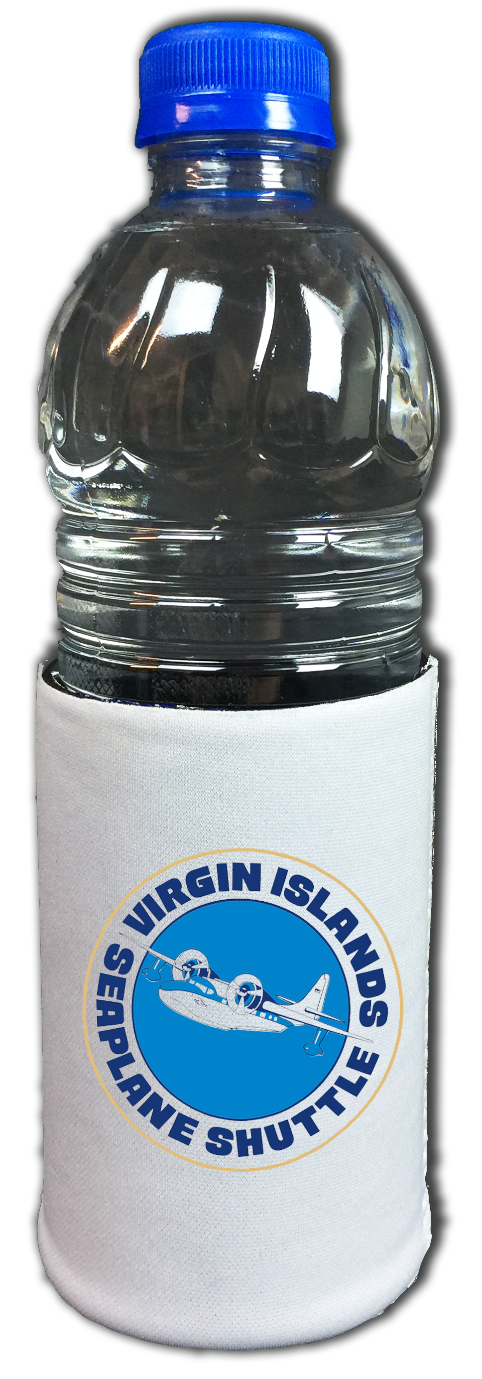 Virgin Islands Seaplane Shuttle Vintage Bag Sticker Beverage Wrap
