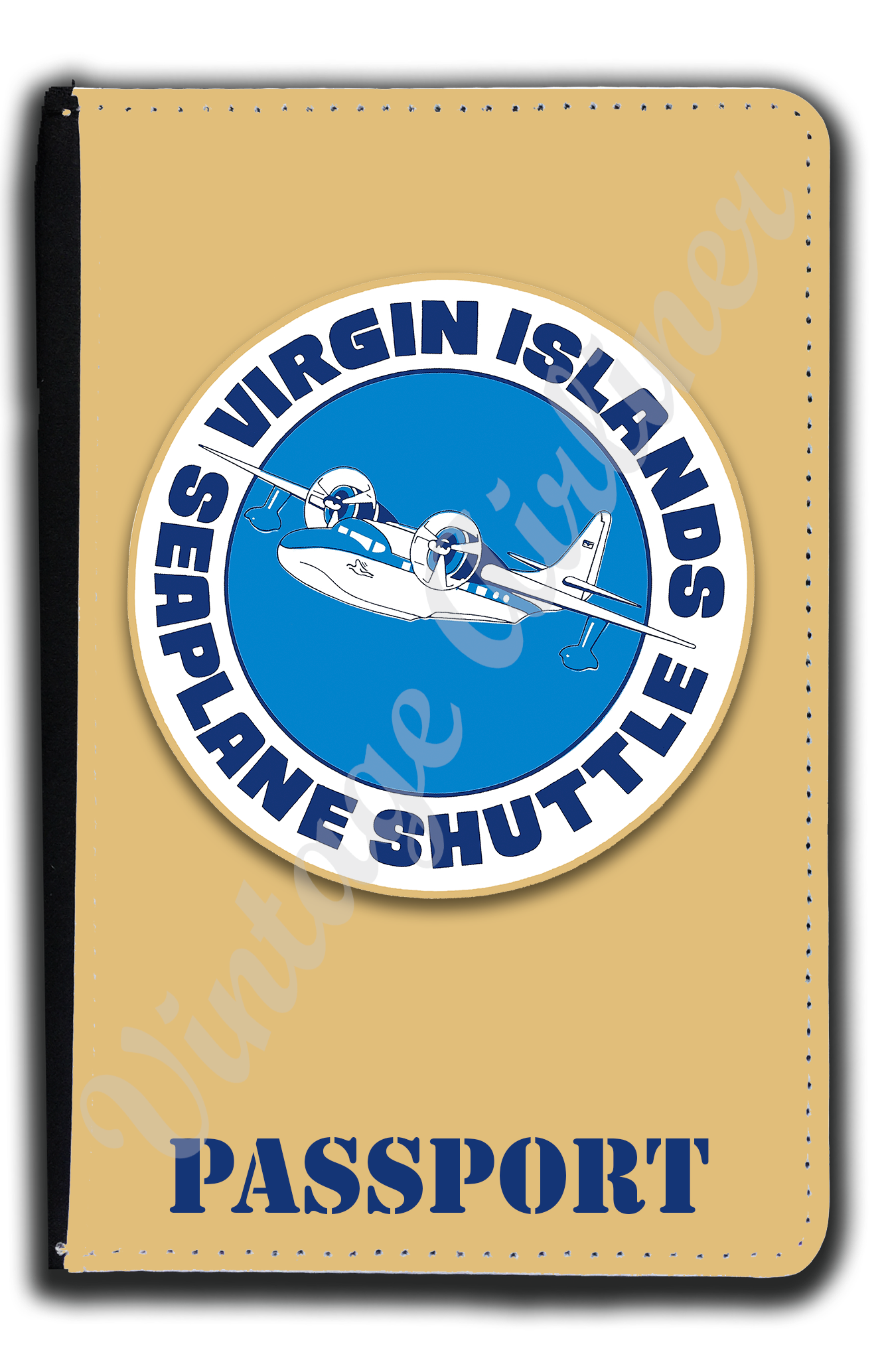 Virgin Islands Seaplane Shuttle Bag Sticker Passport Case