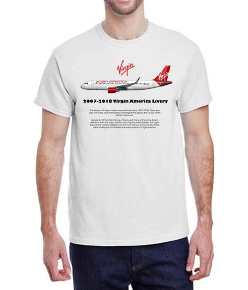 Virgin America Livery: 2007-2018 T-Shirt