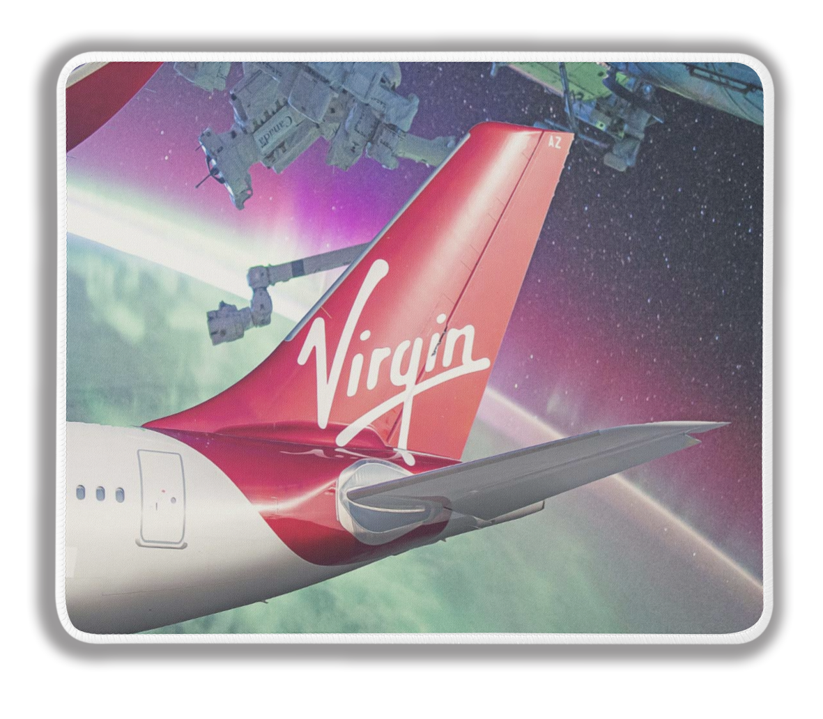 Virgin Airways In Space Mousepad