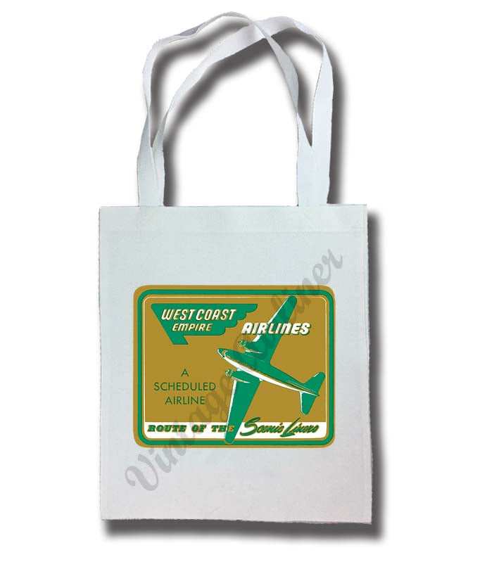 West Coast Empire Airline Vintage Tote Bag