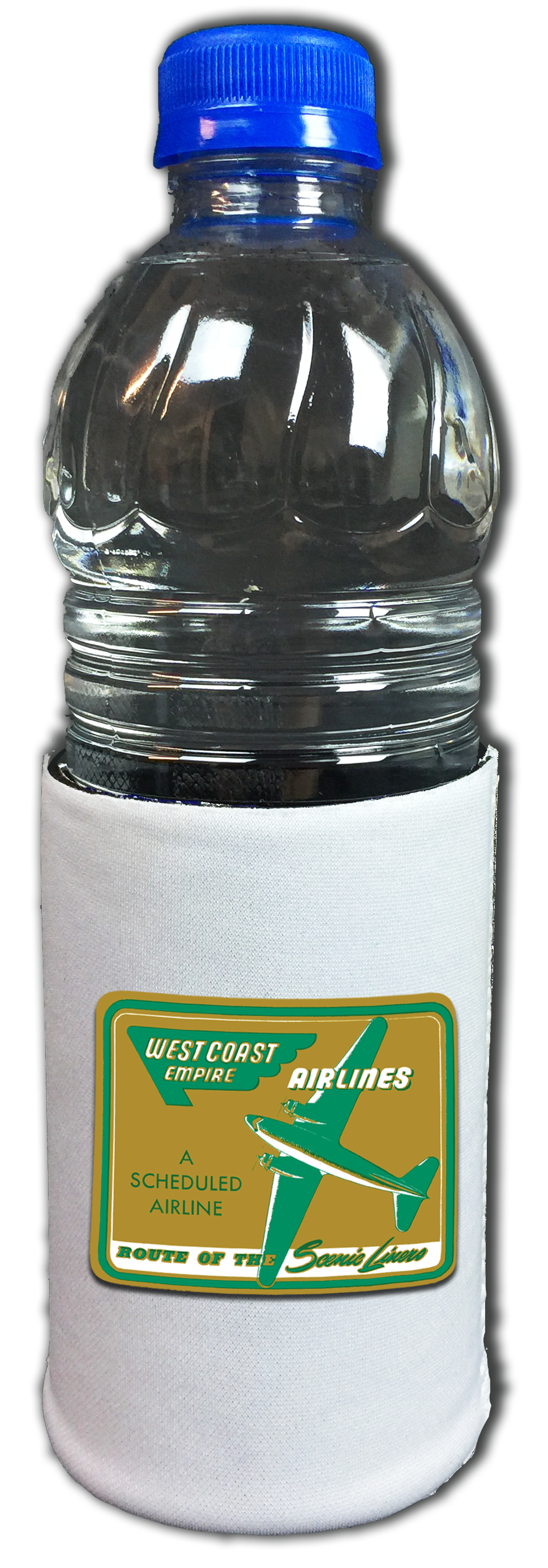 West Coast Empire Airline Vintage Bag Sticker Beverage Wrap