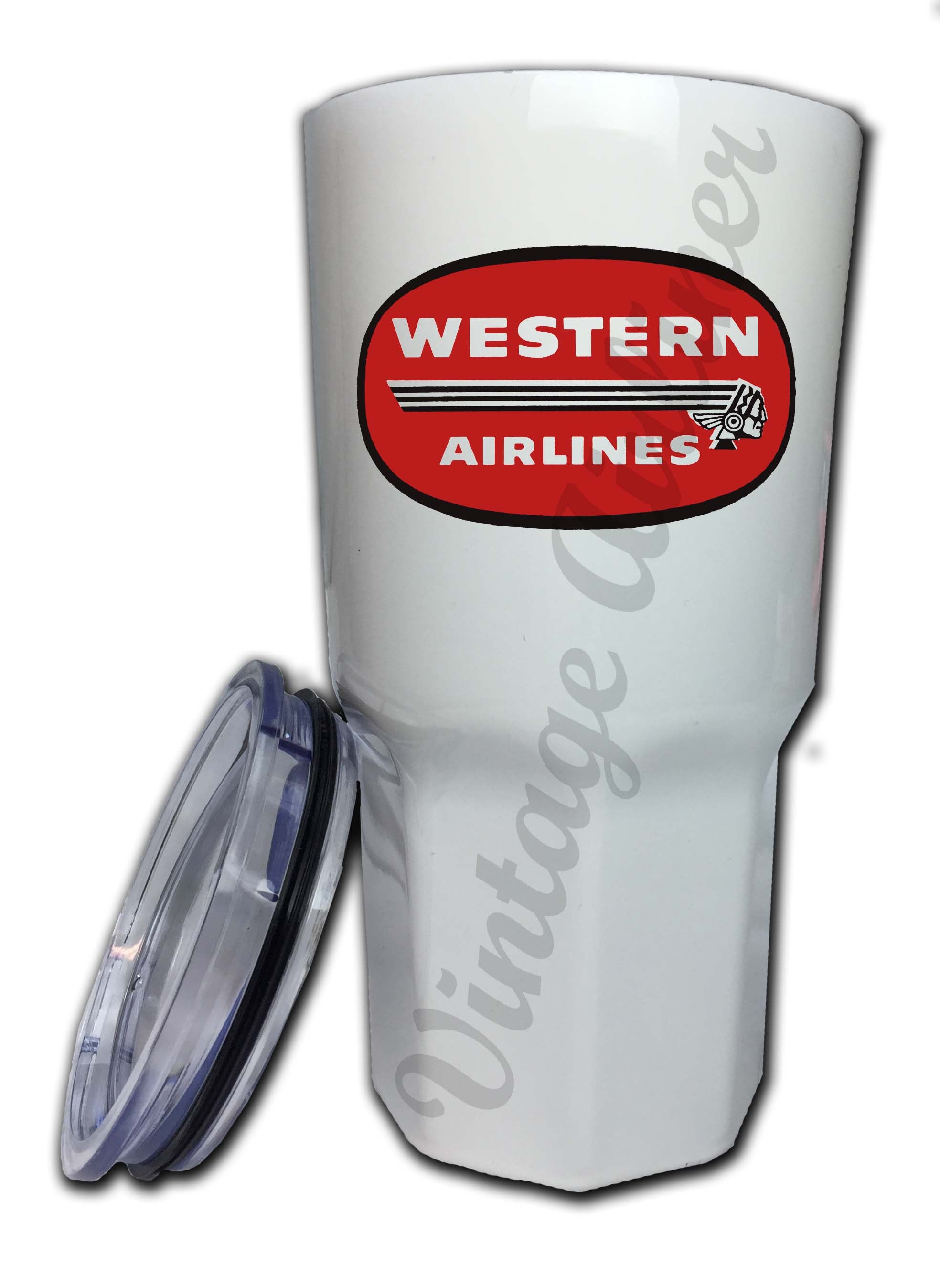 Western Airlines 1950's Vintage Logo Tumbler
