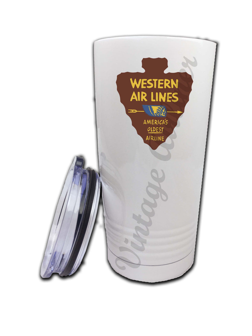 Western Airlines Oldest Airline Bag Sticker Tumbler