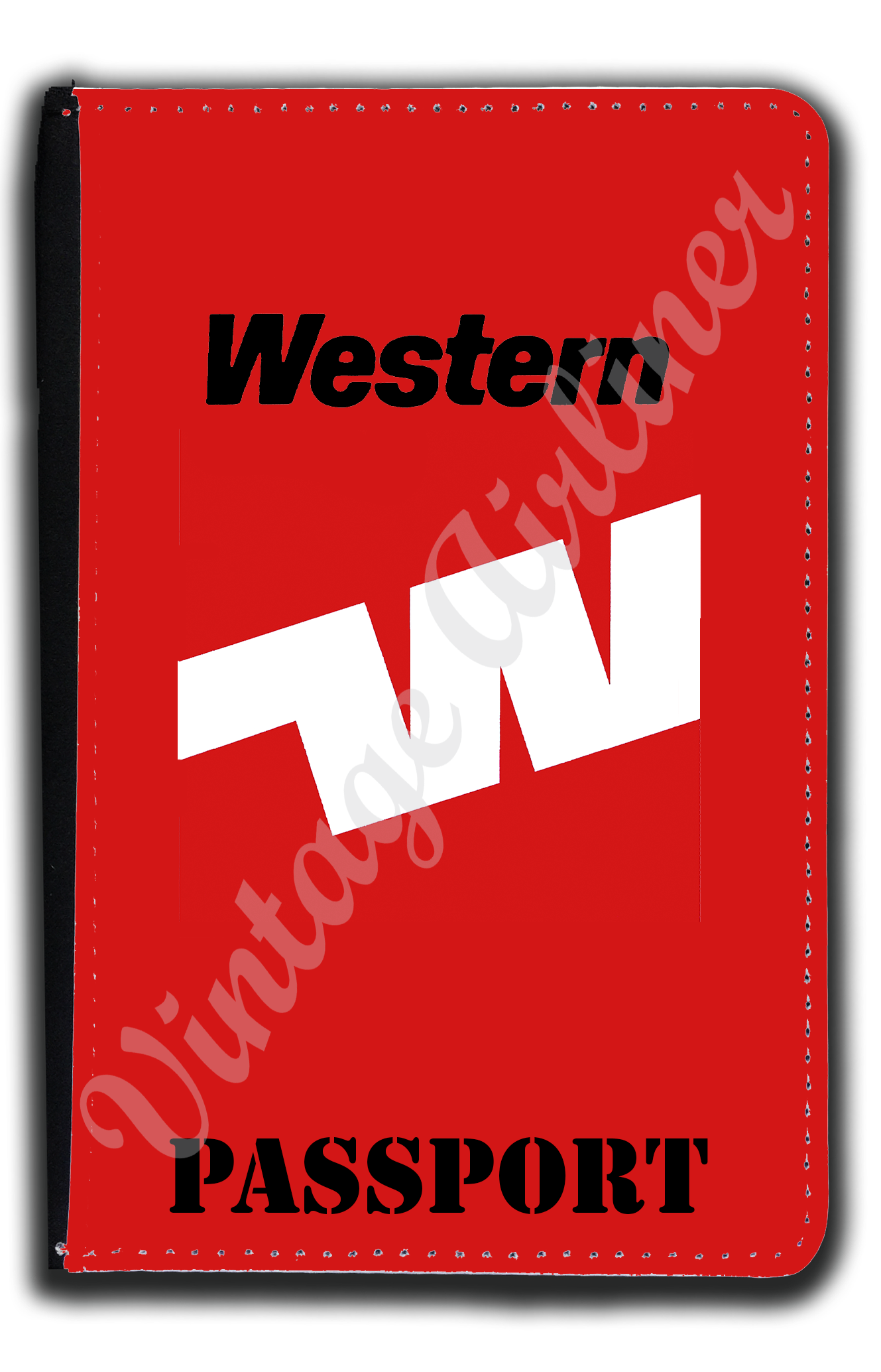Western Airlines Last Logo Passport Case