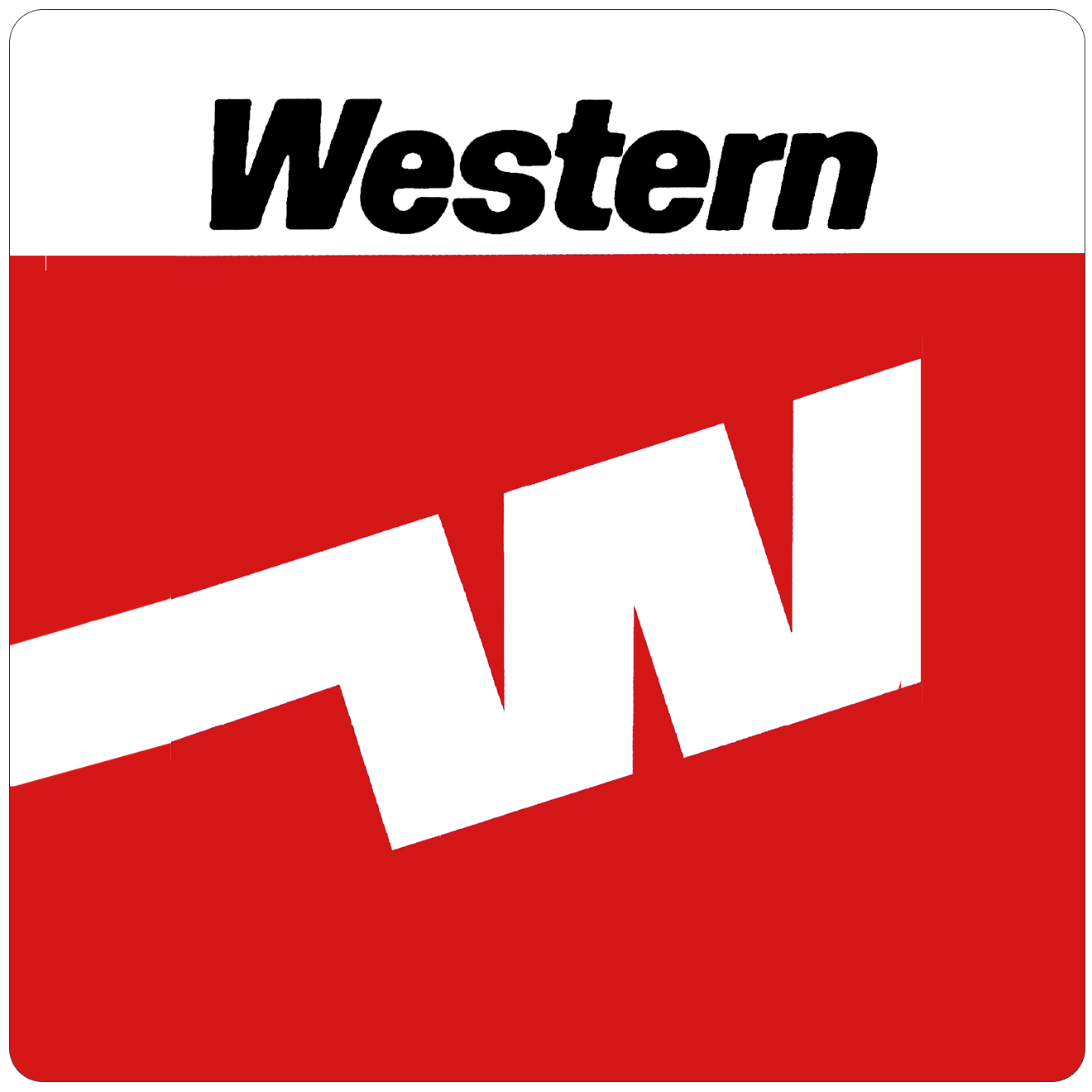 Western Last Logo Square Sandstone Coaster