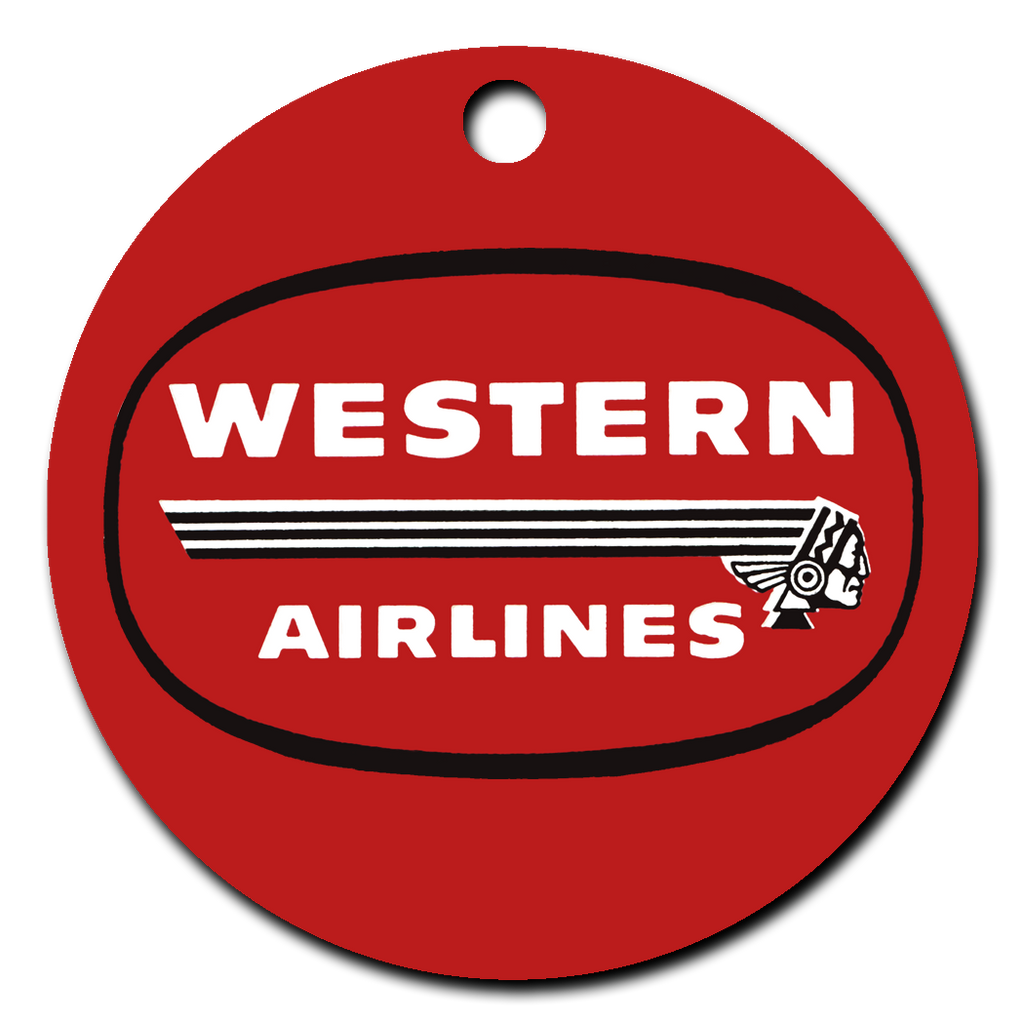 Western Airlines 1950's Vintage Logo Ornaments