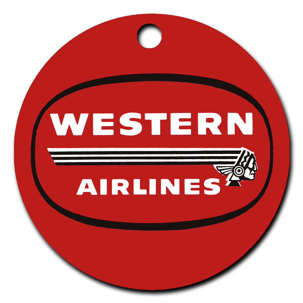 Western Airlines 1950's Vintage Logo Ornaments
