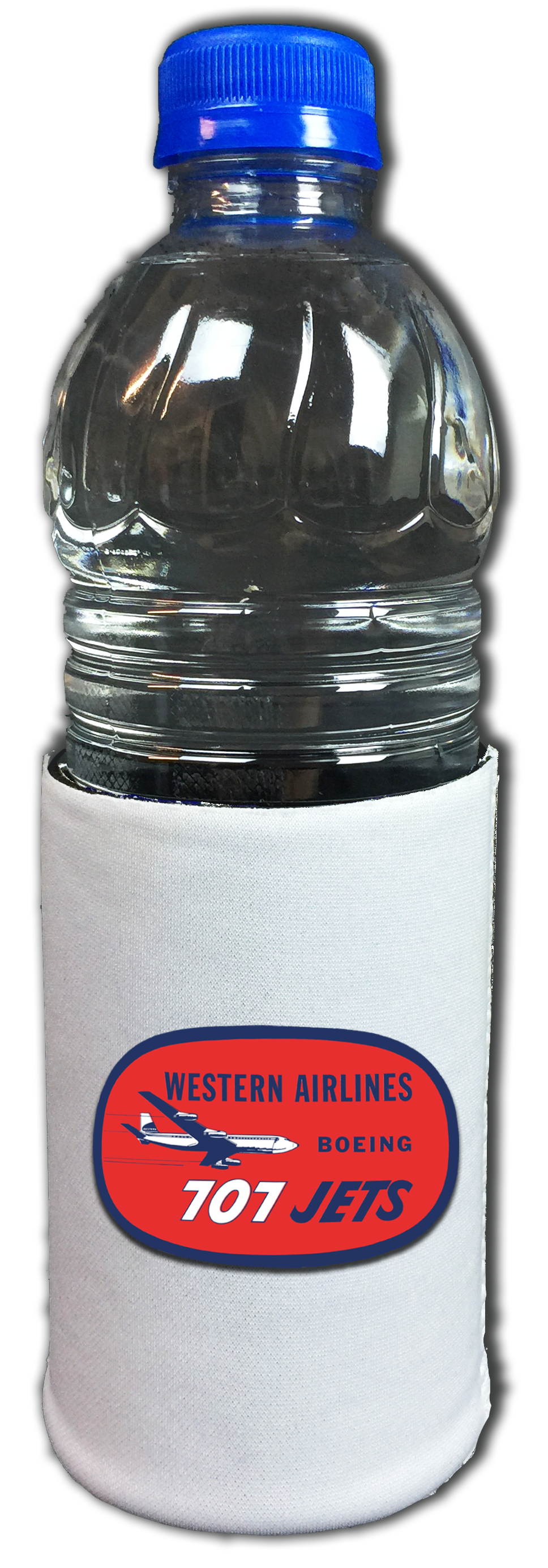 Western Airlines Vintage 707 Bag Sticker Beverage Wrap