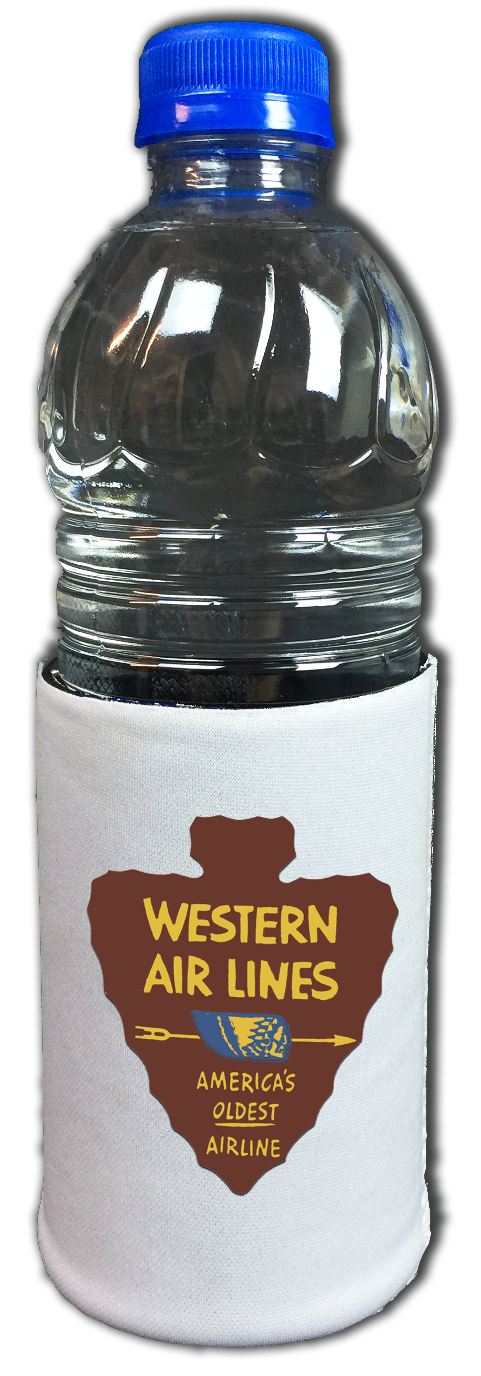 Western Airlines Vintage Oldest Airline Bag Sticker Beverage Wrap