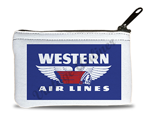 Western Airlines 1950's Vintage Logo Rectangular Coin Purse