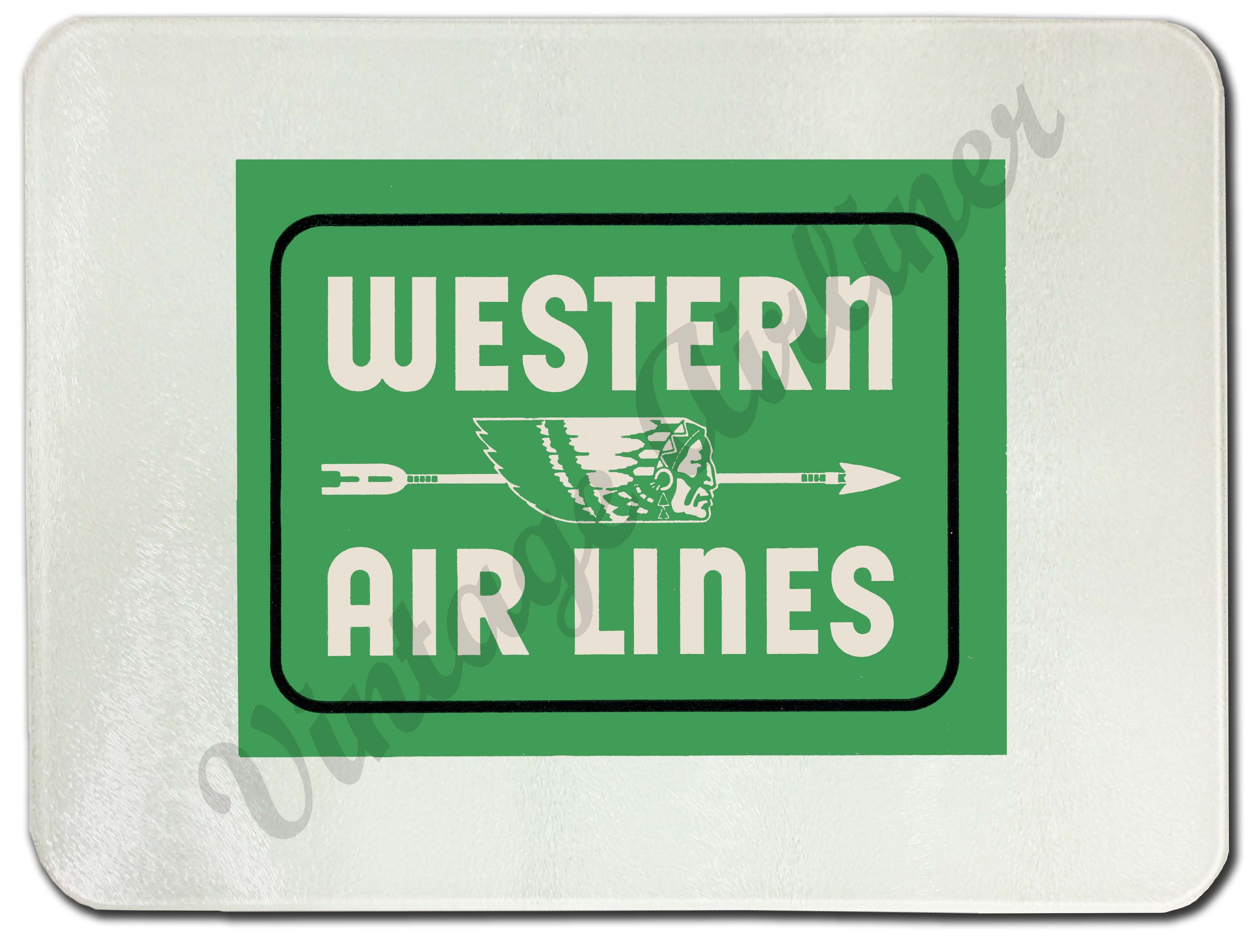 Western Airlines Cutting Board