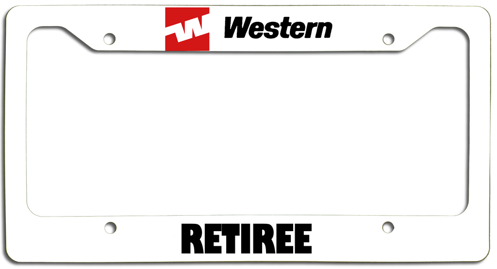 Western Airlines Retiree - License Plate Frame