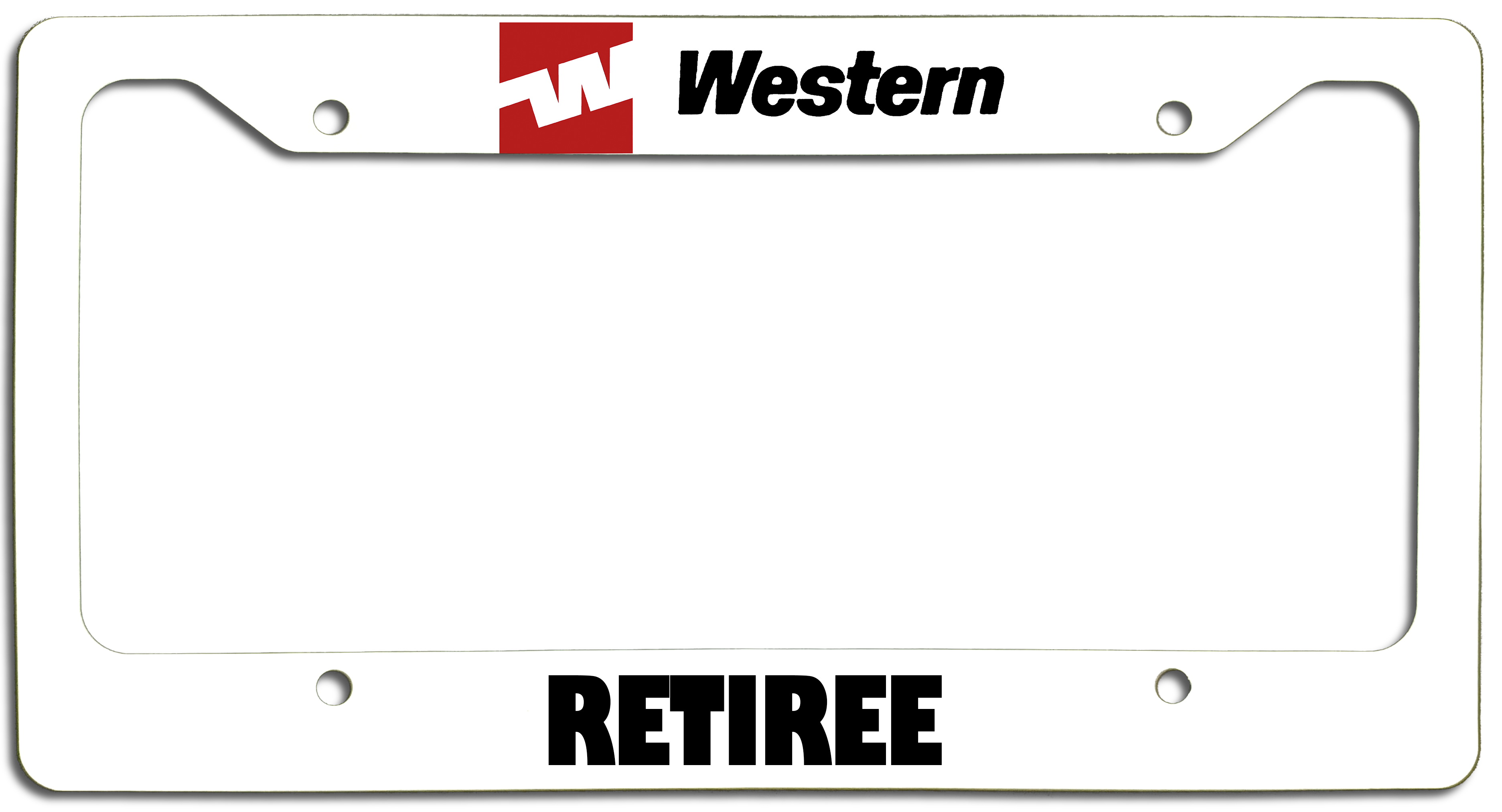 Western Airlines Retiree - License Plate Frame