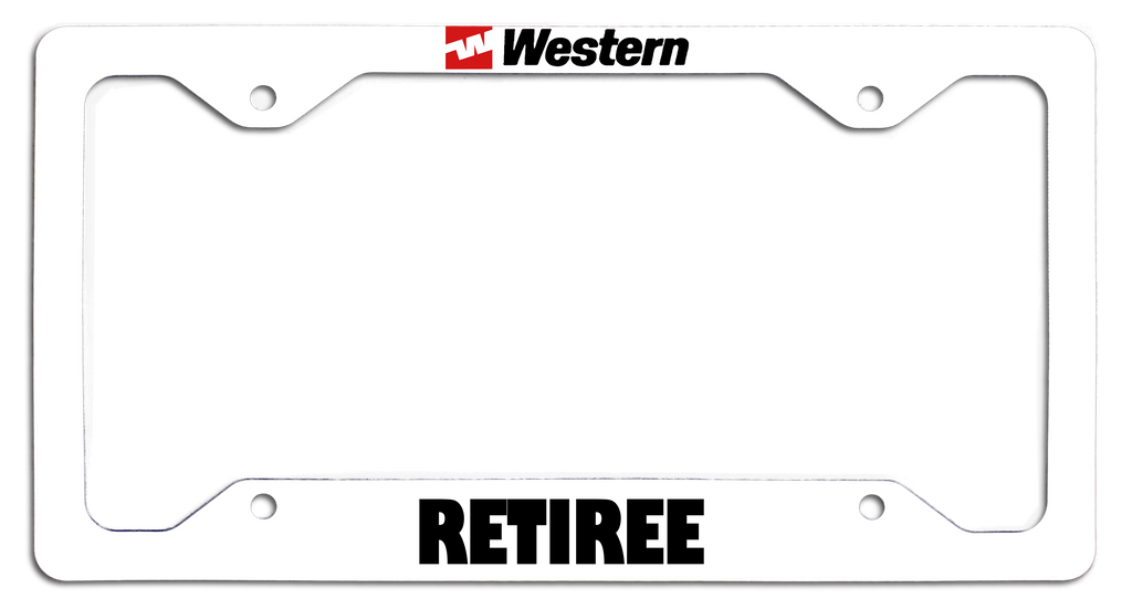 Western Airlines Retiree - License Plate Frame