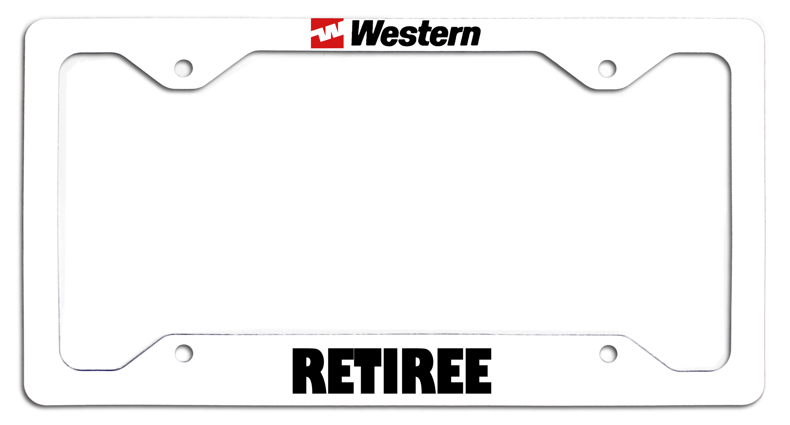 Western Airlines Retiree - License Plate Frame