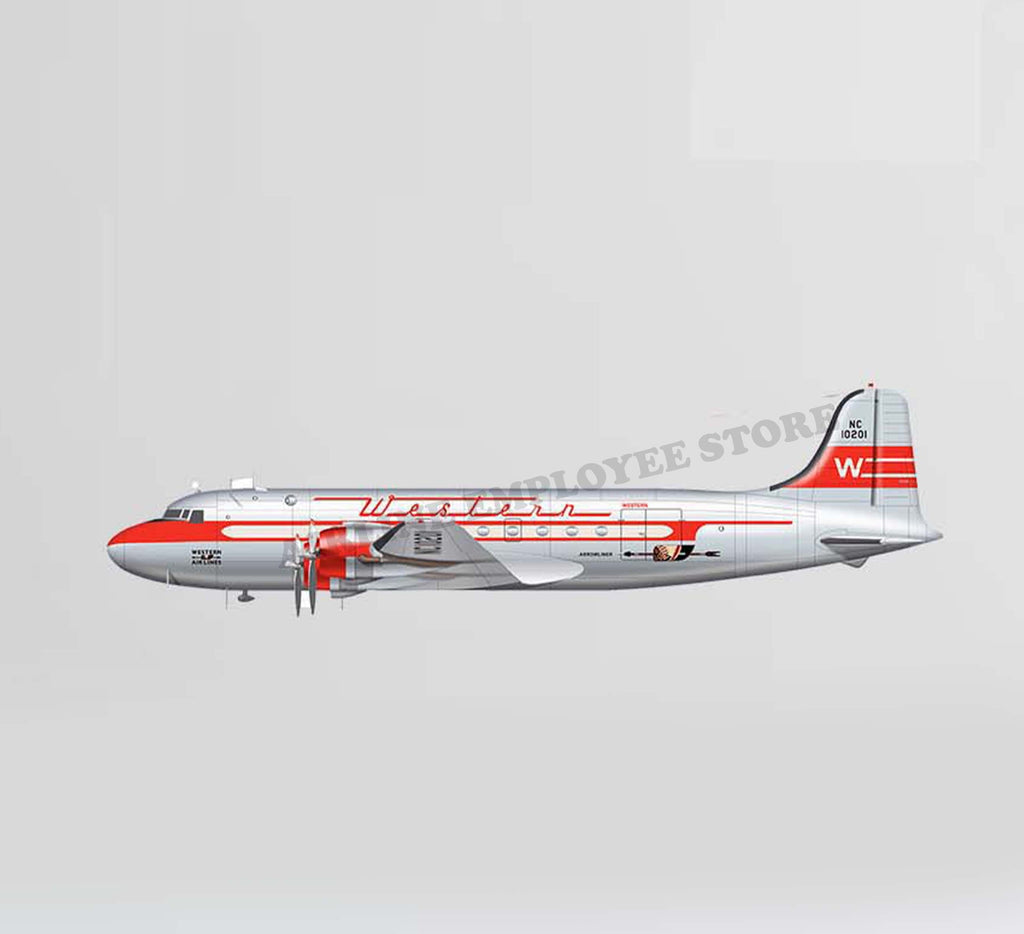 Western Airlines Arrowliner Decal Stickers
