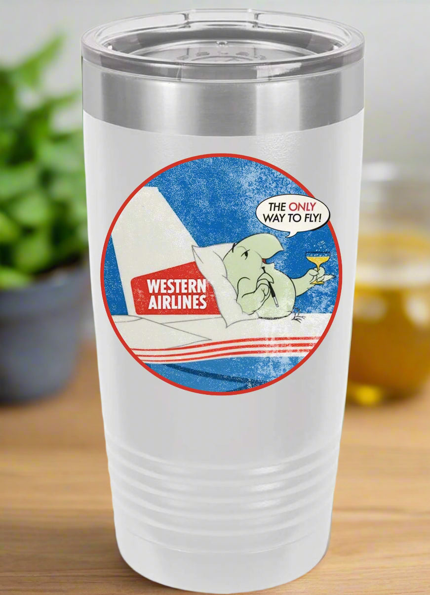 Western Airlines Wally Bird Tumbler