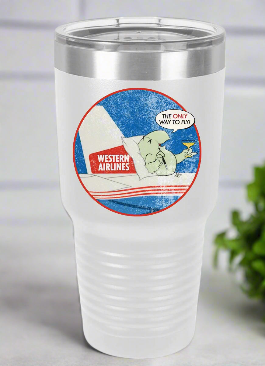 Western Airlines Wally Bird Tumbler