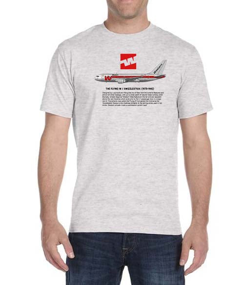 Western The Flying W/ Swizzlestick: (1970-1985) Historical T-Shirt