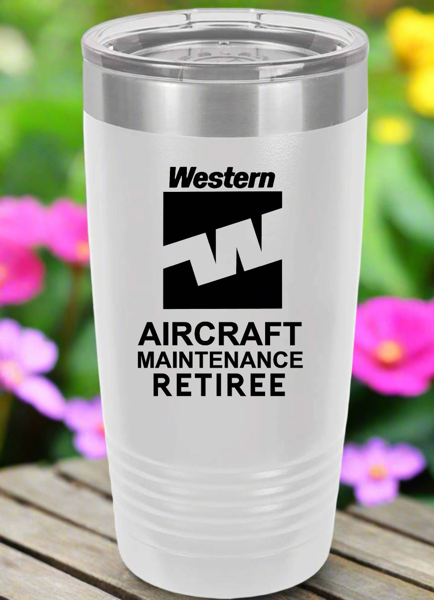 RETIREE Western Aircraft Maintenance Tumbler