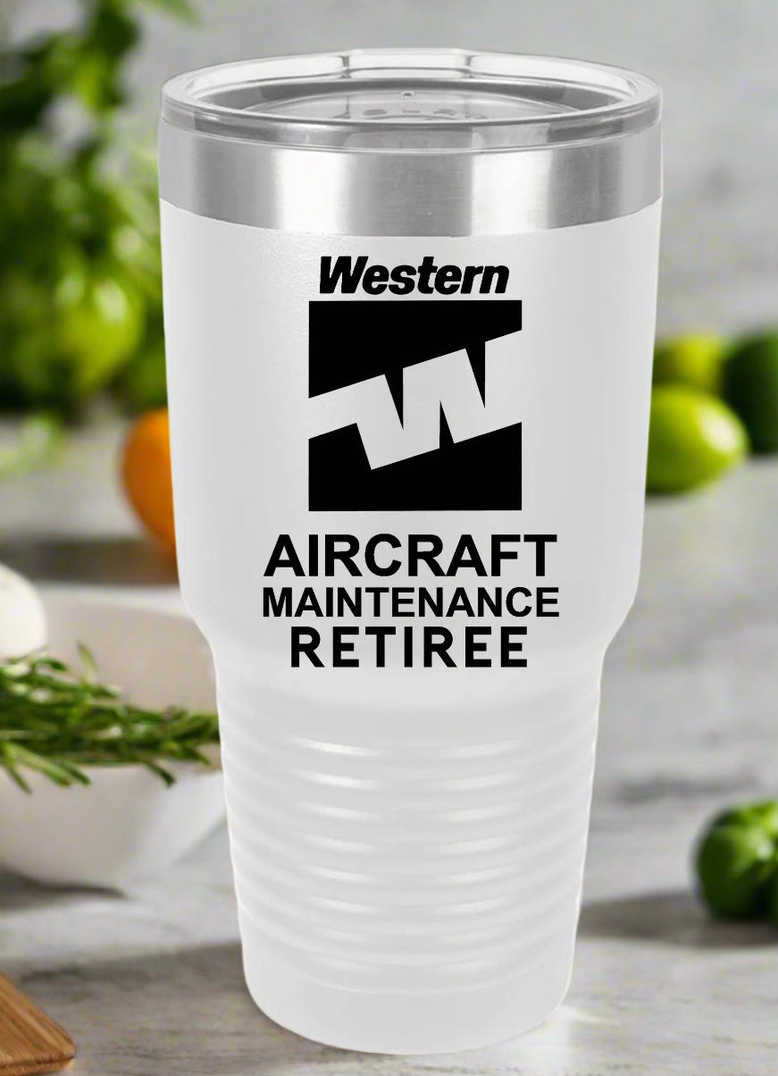 RETIREE Western Aircraft Maintenance Tumbler